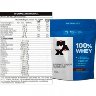 Whey 100% Concetrado Max Titanium - Refil 900g - Suplemento Nutricional (3)
