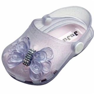 sandália infantil babuche Juju Shoes antiderrapante menina sandália baby bebê laço duplo strass babuche Juju shoes rosa pink azul preto gliter