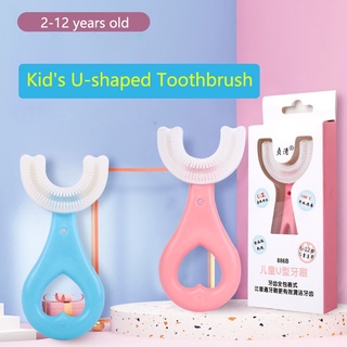Escova De Dentes Infantil Em Formato De U De 360 Graus 2-6 - 12 Anos Para Crianças (1)