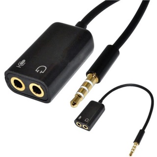 Cabo divisor de áudio de 3.5mm, preta ou branca cabo pequeno, compatível com plástico, adaptador de áudio prático para microfone
