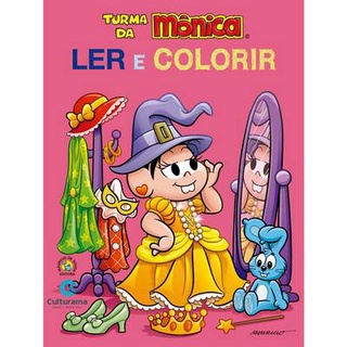 Livro Turma da Mônica - Ler e Colorir