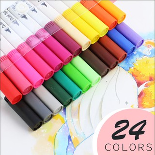 Conjunto De Marcadores Coloridos Para Desenho E Pintura Aquarela Ponta Dupla (9)