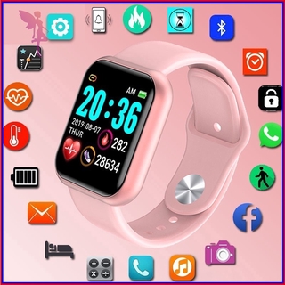 Y68 reloj elegante reloj femenino rosa digital reloj inteligente digital