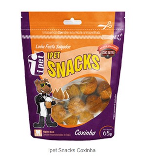 Petiscos Snacks Sabor Coxinha / Picanha / Bolinho de Carne / Linguiça Delicioso para Cachorro Pet IPet 65g