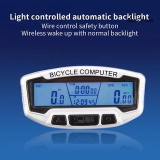 Qx- Cronômetro Odômetro Velocímetro De Bicicleta Com Fio Sd-558A À Prova D 'Água | QX- Sunding SD-558A Wired Waterproof Bike Speedometer Backlight Odometer Stopwatch (7)