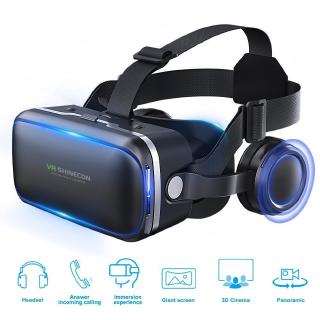 Óculos de Realidade Virtual Shinecon 6 0 c/BT/Headset/Capacete 3D