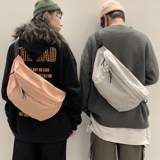 [Pronta Entrega] Bolsa de tórax masculino casual japonês mochila pequena de um ombro feminino estudante tendência bolsa mensageiro 2021 nova bolsa de cintura