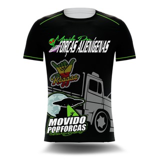 Camiseta Caminhoneiro Caminhão Rota 262 Movido Por Forças Alienígenas