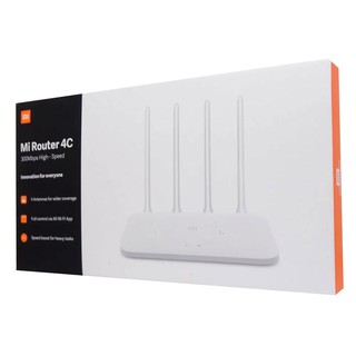 Roteador Wi-Fi Xiaomi Mi Router 4C, 300Mbps, 4 Antenas, Branco