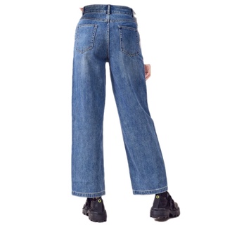 A21 Calça Jeans Feminina Larga/Casual/Todos Os Combina Com Cintura Alta/Reta (8)