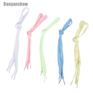 Banyanshaw 2pç / Par Cadarço Luminoso Colorido Que Brilha No Escuro / Esportivo / Corrida (2)