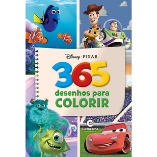 Livro Para Colorir 365 Desenhos Disney Pixar