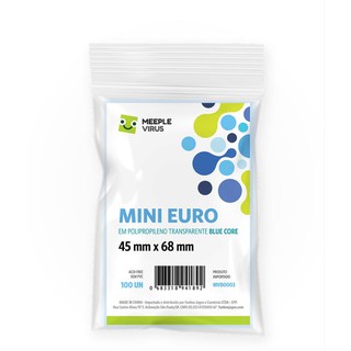 Sleeves Meeple Virus Blue Core Mini Euro (45x68mm)