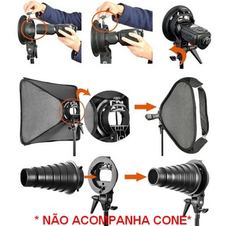 Softbox 60X60 para Flash Speedlite Nikon Canon Pentax Fuji modelo SFUV6060 Godox (4)