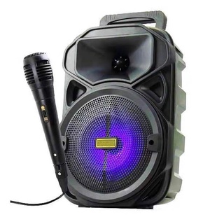 Caixa De Som Bluetooth com Microfone 1200w Led Grande - Kimiso 3382