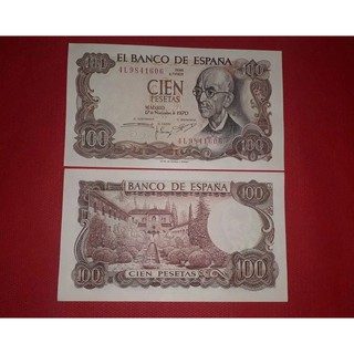 Cedula da Espanha 100 pesetas 1970 - FE Edcav