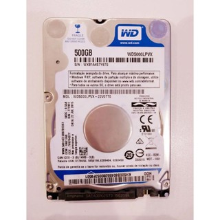 HD para notebook WD BLUE 500GB MOD: WD5000LPCX