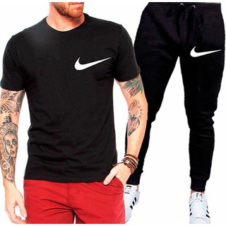 Conjunto Nike Camiseta Malha Fria + Calça Moletom Slim Lançamento