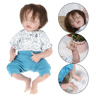 takewooz 48cm Realistic Doll Soft Silicone Vinyl Sleeping Baby Boy Closed Eyes Lifelike Birthday Gift Toy (9)