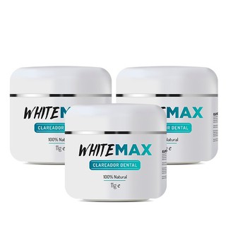 03 Potes Whitemax Clareador Dental Nº1 Profissional 100% Natural