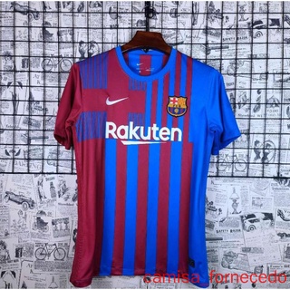 Camisa De Futebol Barcelona Home 2021/2022