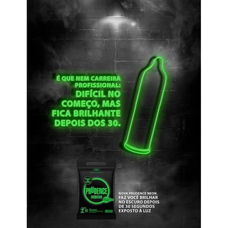 Camisinha Preservativo C/3 Neon Prudence Brilha No Escuro (4)