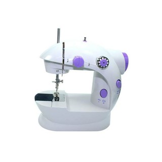 Mini máquina de costura Lanmax Portátil Bivolt com pedal e luz (1)