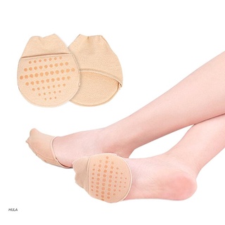 Hula 2 Pcs Half Socks Toe Cover Anti-Slip Sole Forefoot Pads Liner Socks Pain Relief