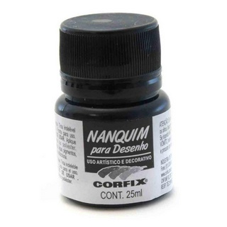 Tinta Nanquim Corfix Preta 25ml