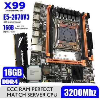 KIT Gamer Placa Mae ou Kit Placa Mae X99 + Processador Xeon + 16GB ram suporta SSD e Sata 3.0 (2)