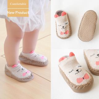 Sapatos / Meias de Algodão para Bebê com Desenho e Sola Antiderrapante 6-24 Meses Unissex (4)