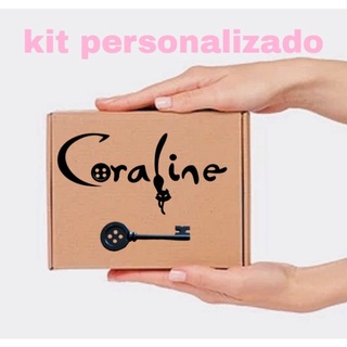 Kit personalizado do filme Coraline e o mundo secreto geek/nerd (1)