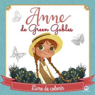 Livro de colorir Anne de Green Gables - Arteterapia - Anne with an e