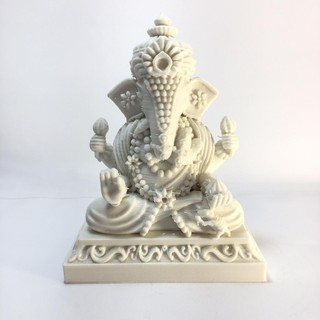 Deus Ganesha Com Base Híndu Enfeite Decoração Em ABS