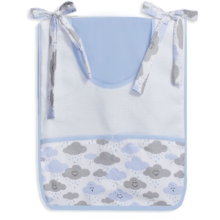 Porta Fralda / Porta Treco Nuvem Azul Quarto Bebê Tecido 100% Algodão Estampa