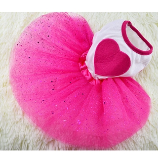 Spring and summer pet diamond style love cat and dog skirt mesh light and breathable (1)