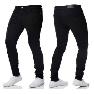 Calca Jeans Masculina Preta Slim com Elastano Laycra Melhor Preco (4)