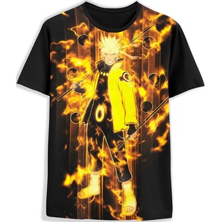 Camisa Camiseta Uzumaki Naruto 3d Full Top