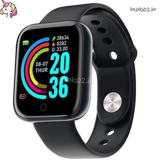 Smartwatch y68 relógio inteligente esportivo android monitora frequência cardíaca