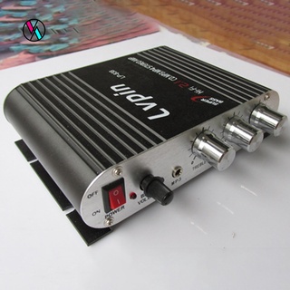 Deryu Amplificador De Rádio Lvpin838 Subwoofer 2.1 Canais Super Bass Hifi 12v Cd Mp3 Mp4 Para Carro