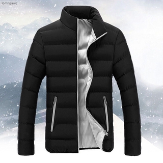 [LGQ] Men Winter Warm Slim Fit Thick Bubble Coat Casual Jacket Outerwear