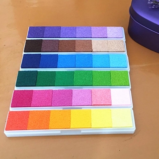1pç Carimbo Almofada Para Óleo Colorida Para Estampa Digital De Tecido (1)