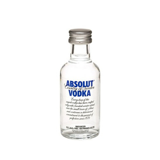 Miniatura Vodka Absolut 50ml + Taça Absolut Brinde