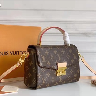 [Com caixa] Bolsa a tiracolo Louis Vuitton, bolsa LV New Croisette, bolsa mensageiro de marca de moda feminina N41581