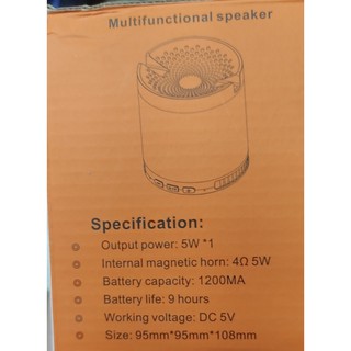 Alto-falante bluetooth sem fio, alto-falante, subwoofer, pode ser usado como suporte de telefone celular, alto-falante bluetooth externo para cartão (3)