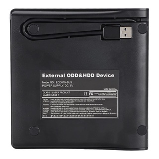 Leitor De CD DVD Externo USB3.0 5Gbps 5Gbps Para Laptop ROM HDD Drive Shell (7)