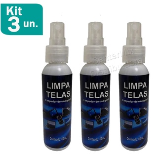 Kit 3 Limpa Telas Implastec Clean 60ml