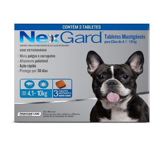Antipulgas Nexgard 4 - 10kg 3 Comprimidos
