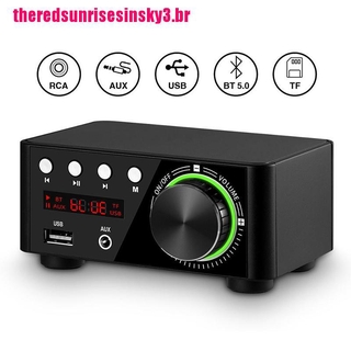 Skybr Mini Amplificador De Música Estéreo Bluetooth 5.0 Amplificador De Potência Usb Para Casa / Áudio De Carro Amp @ @ Hlh