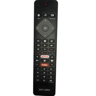 Controle remoto Compatível Philips Smart Tv Led 4k Netflix Youtube max-9084